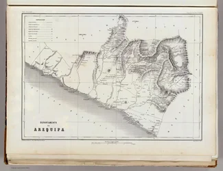 Karte von Arequipa, 1865